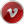 Red Vimeo Icon 24x24 png